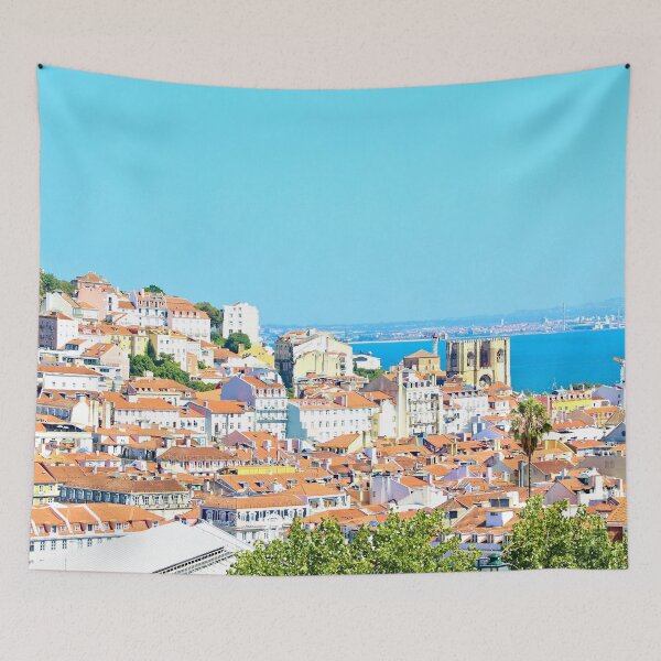 Item preview, Lisbon Skyline Panorama River and Cathedral designed and sold by worldways.