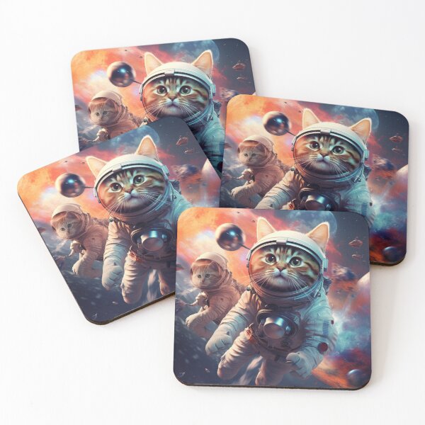 Aperçu de l'œuvre chats dans l'espace créée et vendue par densok.