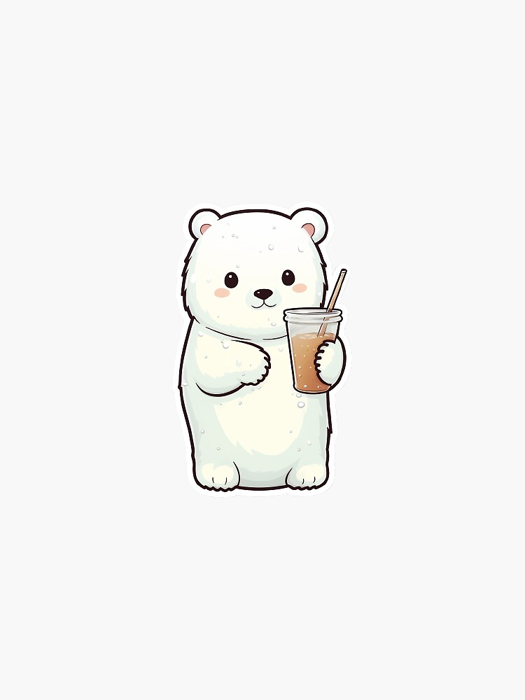 Cute baby polar bear' Sticker