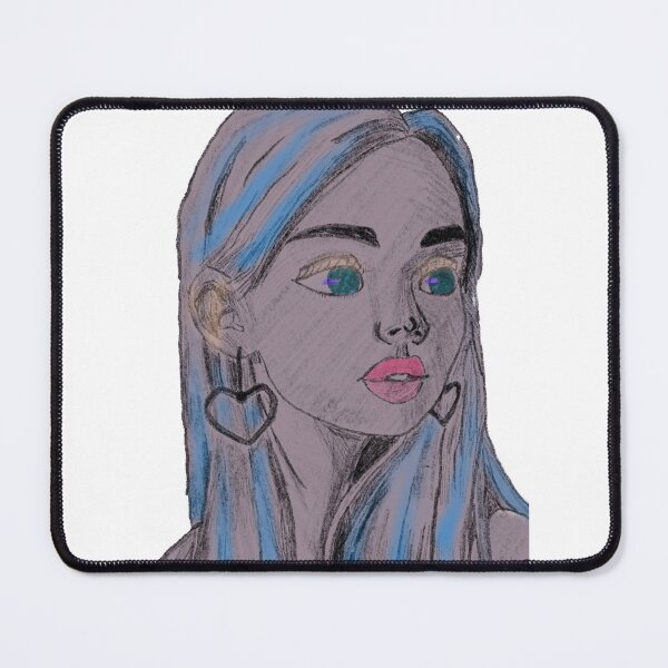 Item preview, Captivating Essence: Hand-Drawn Girl Portrait designed and sold by Sam's Boutique Store.
