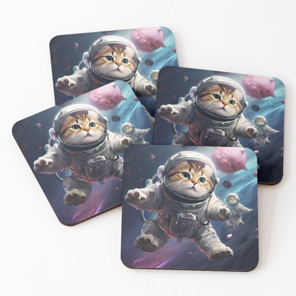 Aperçu de l'œuvre chats dans l'espace créée et vendue par densok.