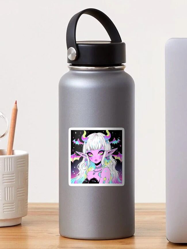 Anime Pastel Goth Unicorn Milk, Skinny Tumbler 20oz Travel Mug