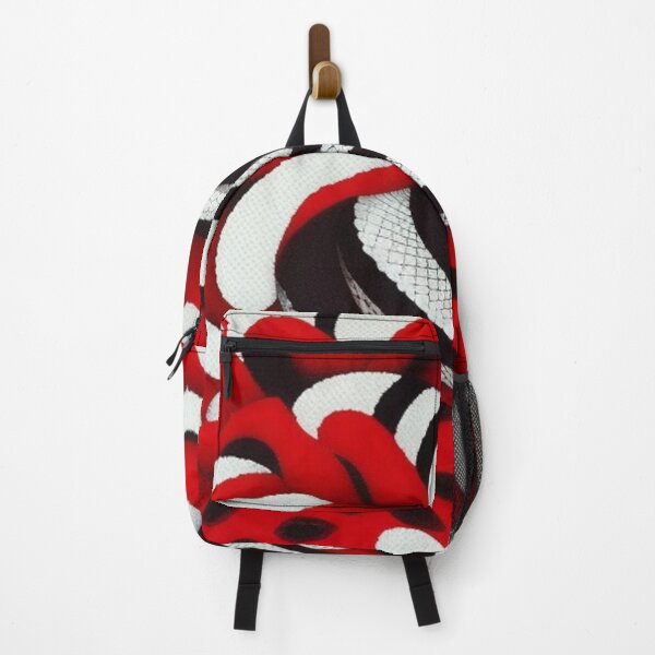 Item preview, Red white black snake pattern designed and sold by Roxburylane.