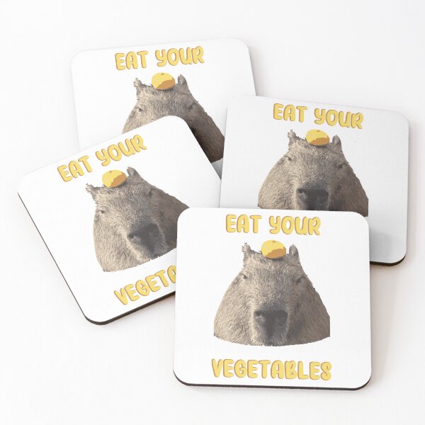 Item preview, Cute capybara with orange designed and sold by Jakub Nowak.
