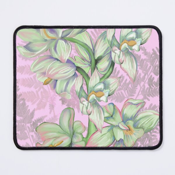 Item preview, Cymbidium orchids on pink designed and sold by Faerieglen.