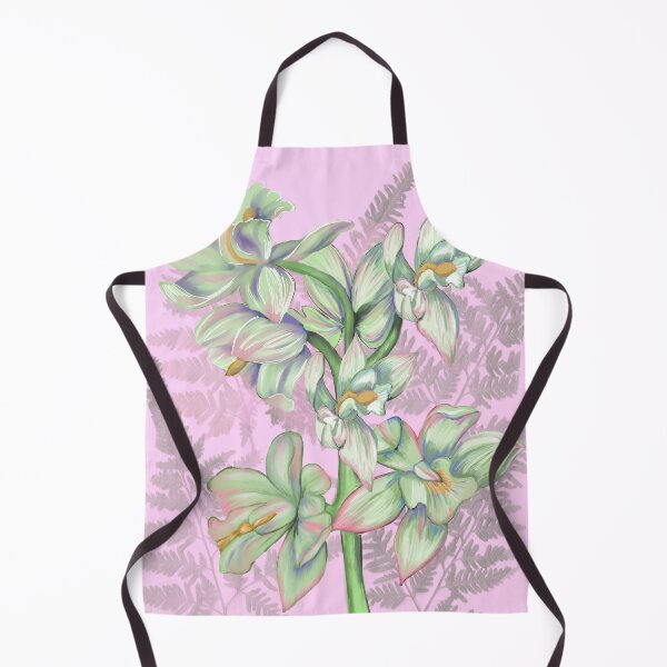 Item preview, Cymbidium orchids on pink designed and sold by Faerieglen.