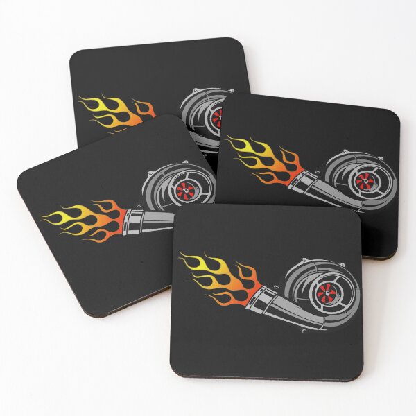 Item preview, Turbocharger with flames design designed and sold by J-KAP.