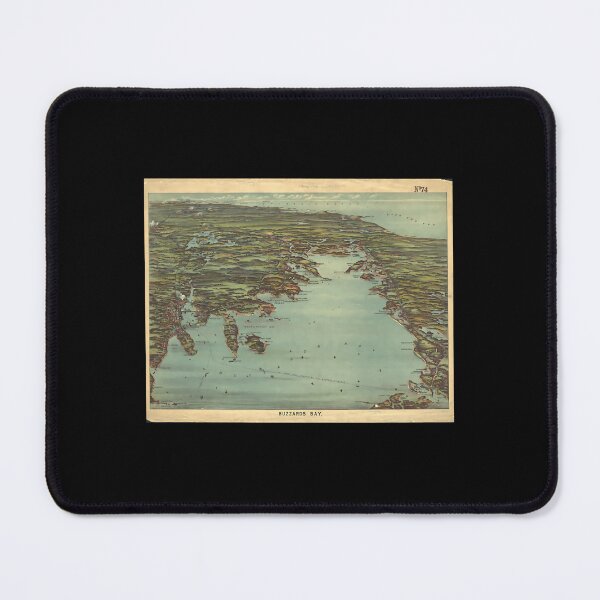 Item preview, Vintage Pictorial Map of Buzzards Bay (1907) 	 	 designed and sold by vfomjvadhiv38.