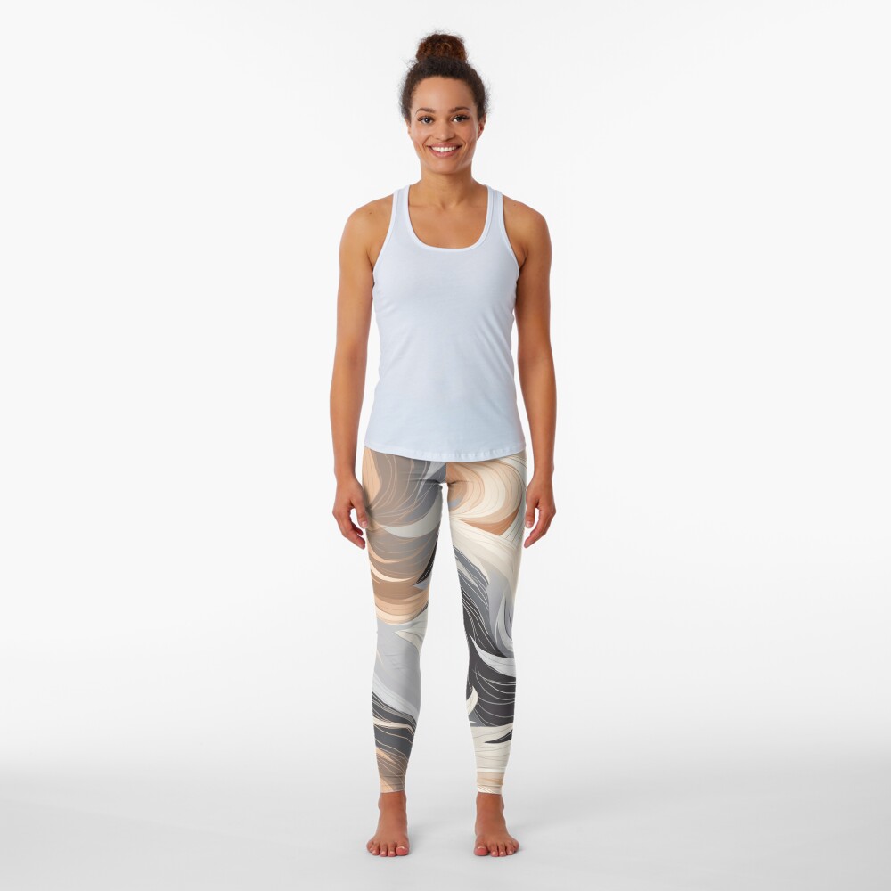 Disover Soft Neutral Color Seamless Pattern | Leggings