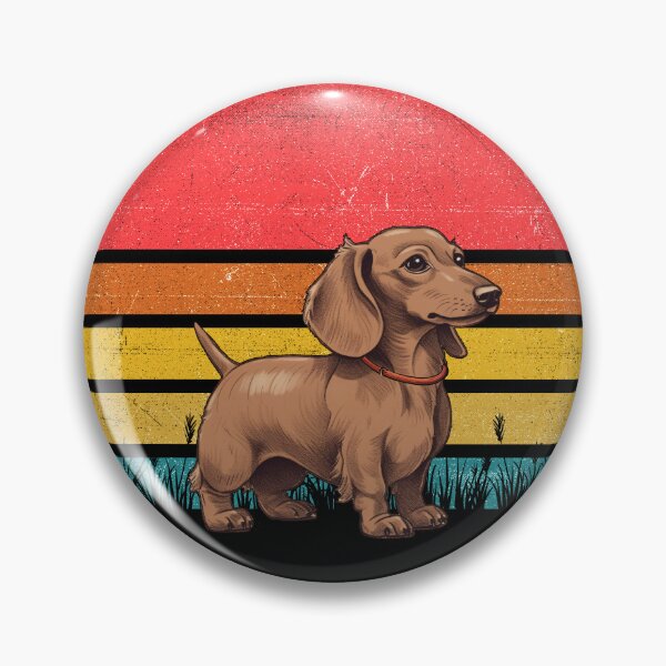 Artikelvorschau, Dachshund Vintage Retro Sunset entworfen und verkauft von rafaeltto.