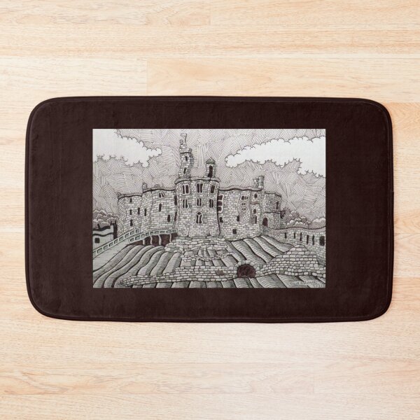 Item preview, 323 - WARKWORTH CASTLE - DAVE EDWARDS - INK - 2023 designed and sold by BLYTHART.