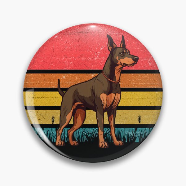 Item preview, Dobermann Vintage Retro Sunset designed and sold by rafaeltto.