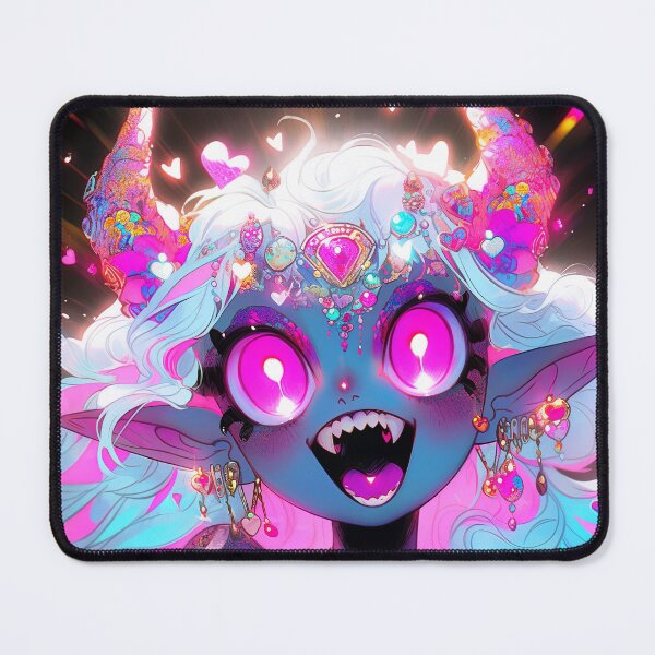 Item preview, Adorable Excited Chibi Demon Anime Girl designed and sold by bubblegoth.