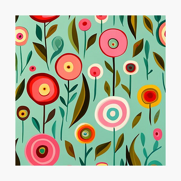 Candy Flowers Photographic Print