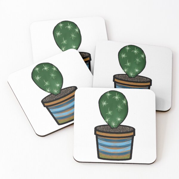 Item preview, Prickly pear in blue stripe Terracotta designed and sold by AlmosFrostedArt.