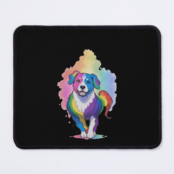 Item preview, Rainbow Colorful Cute Dog - Dog lover designed and sold by Amineharoni.