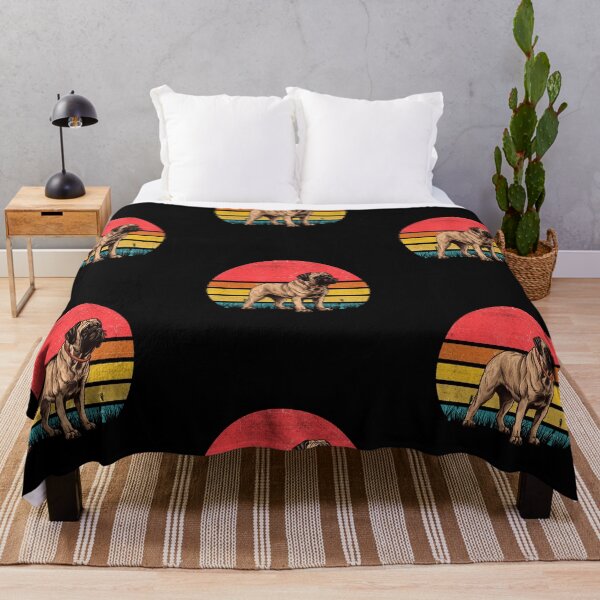 Artikelvorschau, English Mastiff Vintage Retro Sunset entworfen und verkauft von rafaeltto.