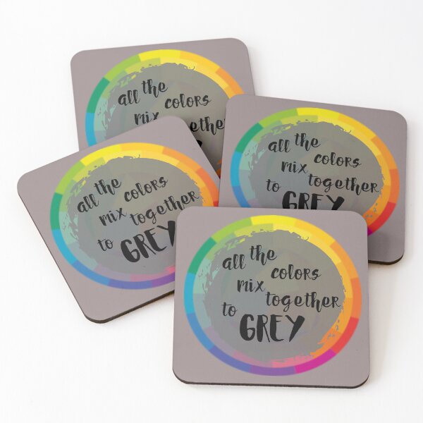 Item preview, All the Colors Mix Together to Grey designed and sold by grasshoppermom.