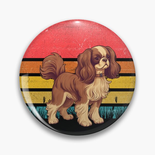 Artikelvorschau, English Toy Spaniel Vintage Retro Sunset entworfen und verkauft von rafaeltto.