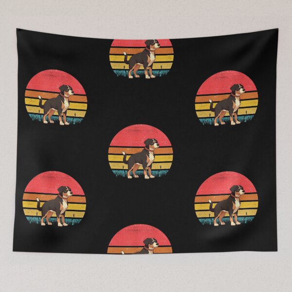 Item preview, Entlebucher Mountain Vintage Retro Sunset designed and sold by rafaeltto.