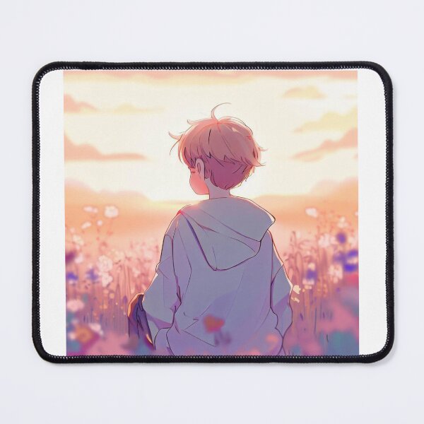 Item preview, Boy watching the sunset. designed and sold by MeowMoonStore.