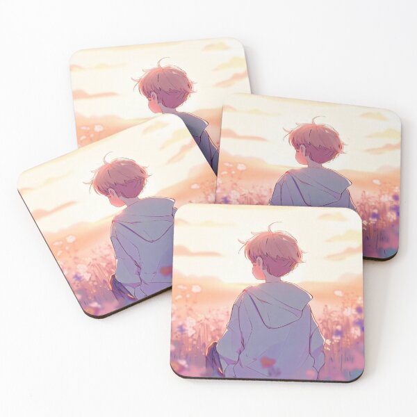 Item preview, Boy watching the sunset. designed and sold by MeowMoonStore.