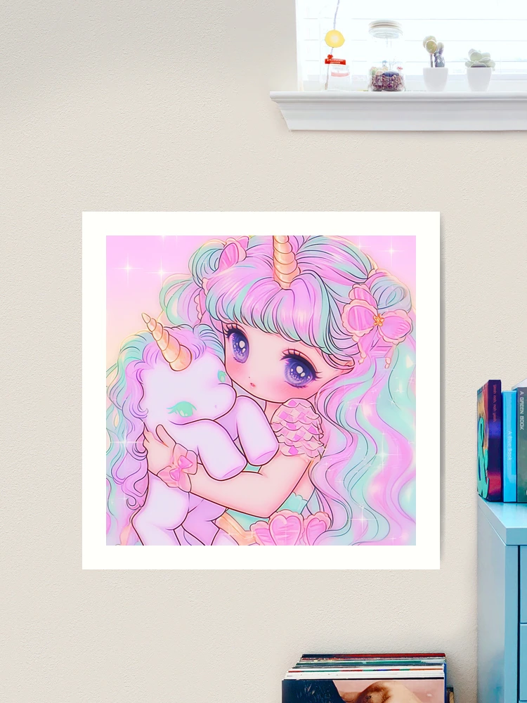 how to draw eyes Pastel unicorn - Illustrations ART street