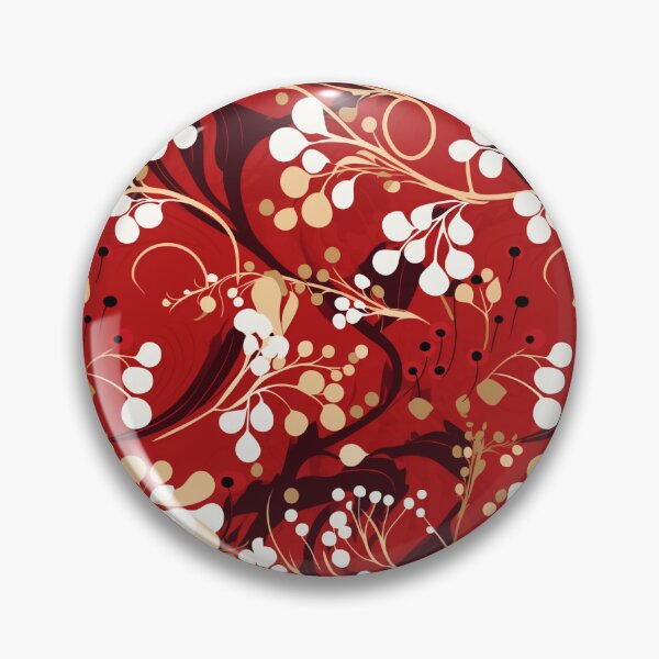 Item preview, Blossoming Warmth: A Cherry Red and Cream Seamless Pattern - N 1 designed and sold by Moisky Patterns.