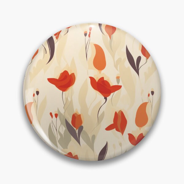 Item preview, Blossoming Warmth: A Cherry Red and Cream Seamless Pattern - N 2 designed and sold by Moisky Patterns.