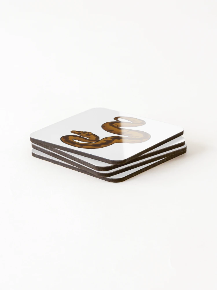 Thumbnail 4 of 5, Coasters (Set of 4), Ball python designed and sold by Loverlyskye.