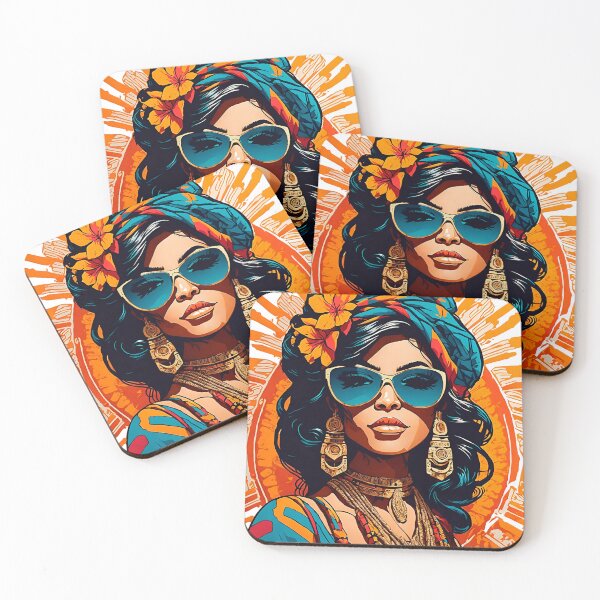 Item preview, Mayan Girl in Shades designed and sold by KnoClothingCo.