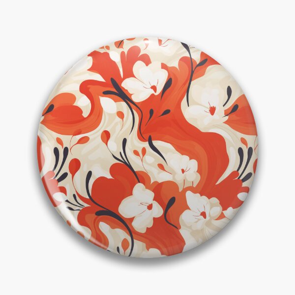 Item preview, Blossoming Warmth: A Cherry Red and Cream Seamless Pattern - N 3 designed and sold by Moisky Patterns.