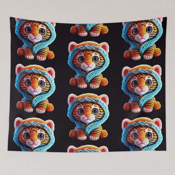 Item preview, Macrame Tiger designed and sold by TodoDecoArt.