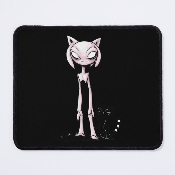 Item preview, Cosmic Feline Encounter - Pink Alien and Black Cat Delight designed and sold by Ridaelb.