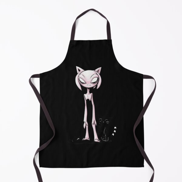 Item preview, Cosmic Feline Encounter - Pink Alien and Black Cat Delight designed and sold by Ridaelb.