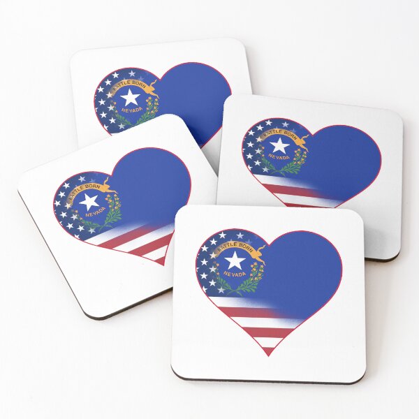 Item preview, State of Nevada Flag and American Flag Fusion Design designed and sold by Gsallicat.