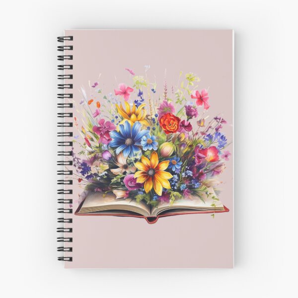 Item preview, Open Book With Flowers designed and sold by densok.