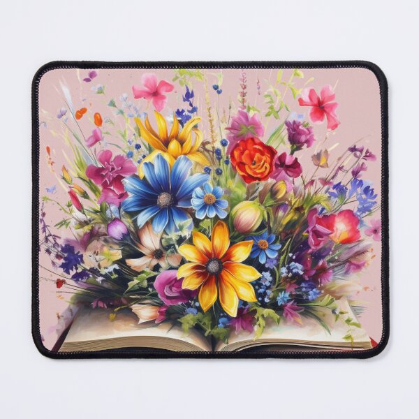Item preview, Open Book With Flowers designed and sold by densok.