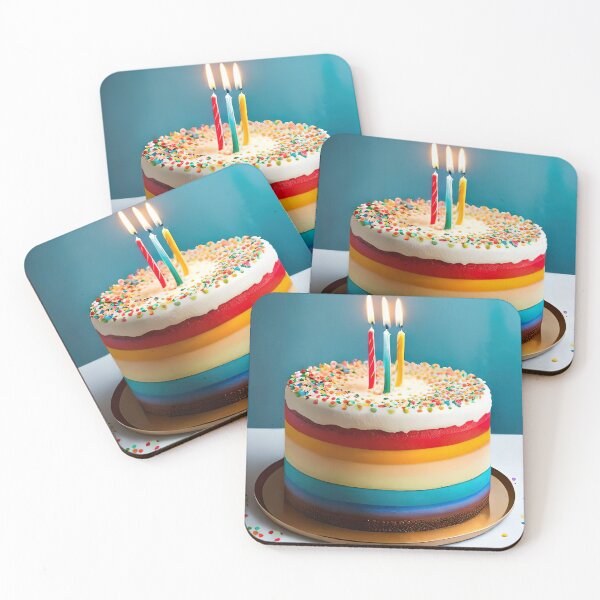 Item preview, Rainbow Confetti Birthday Cake designed and sold by Got2BSnazzy.