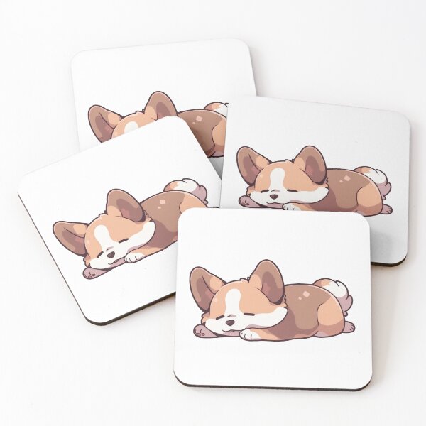 Item preview, Cute Anime Chibi Sleeping Dog designed and sold by SundayDonuts.