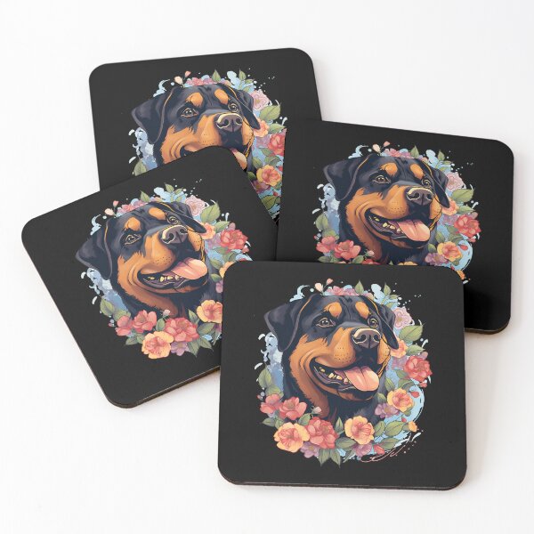 Item preview, Rottweiler Floral Design for Flower Roses Lover designed and sold by MysteriousJ.