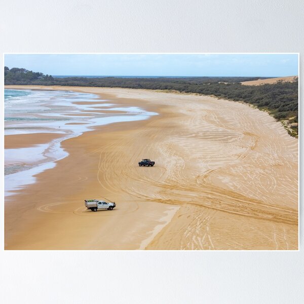 Item preview, 4x4 vehicles on 75 Mile Beach Fraser Kgari Island Queensland designed and sold by Martin Berry Photography.