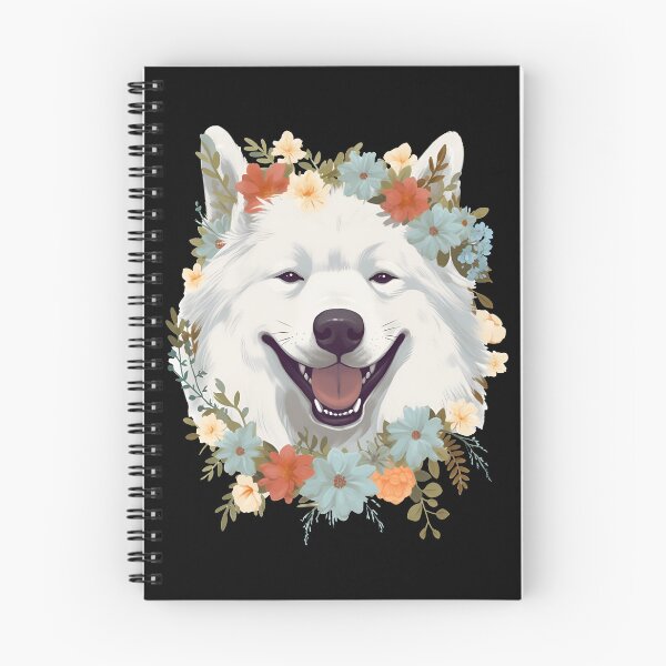 Item preview, Samoyed Floral Design for Flower Daisy Vines and Leaves Lover designed and sold by MysteriousJ.