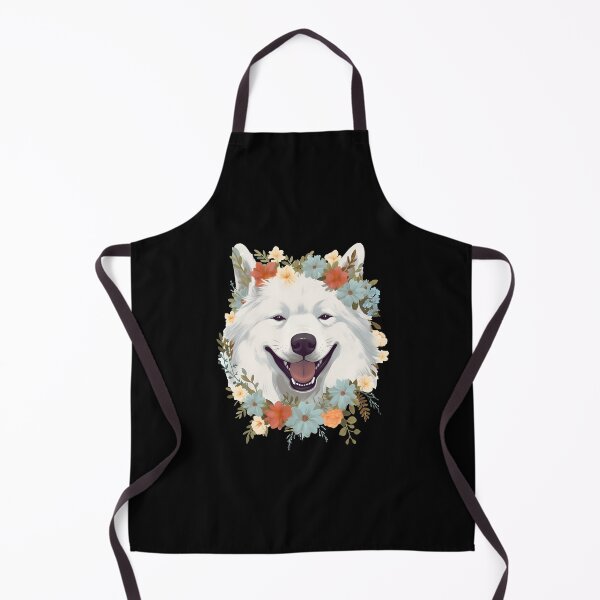 Item preview, Samoyed Floral Design for Flower Daisy Vines and Leaves Lover designed and sold by MysteriousJ.