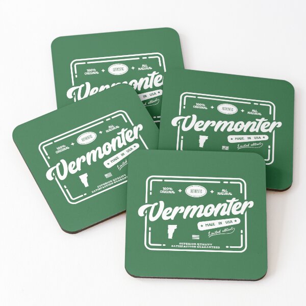 Item preview, Original Vermonter Cool Vintage Light Stamp Print Vermont Resident Gift  designed and sold by semisoberme.
