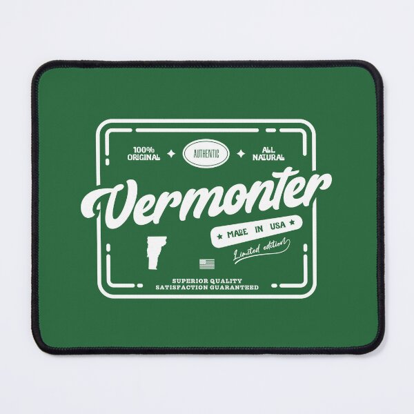 Item preview, Original Vermonter Cool Vintage Light Stamp Print Vermont Resident Gift  designed and sold by semisoberme.