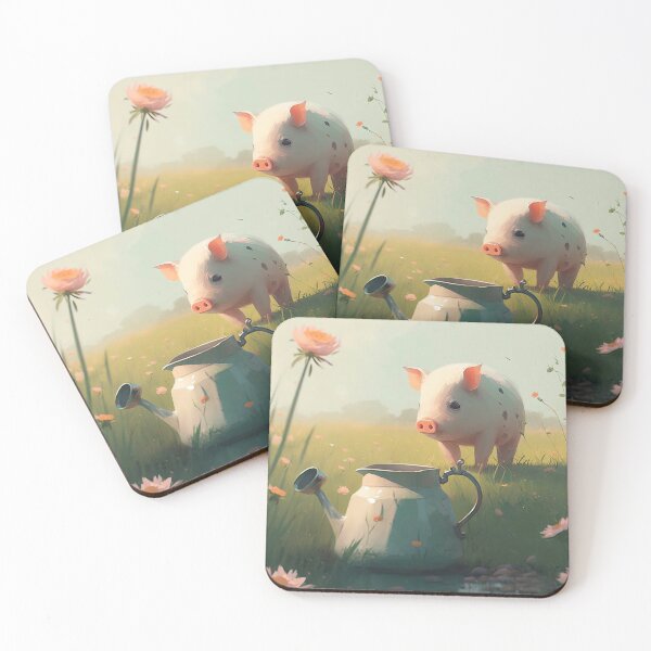 Item preview, Nature-Loving Piggy's Paradise designed and sold by Wallbreaker Pig.