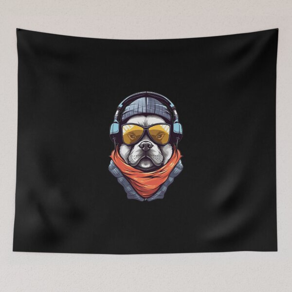 Item preview, Cool American Bulldog Badass Dj Punk Design designed and sold by MysteriousJ.