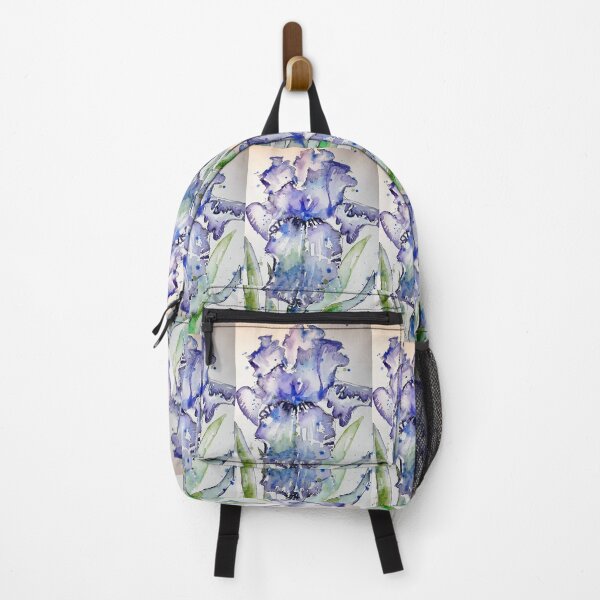 Item preview, Purple Iris Watercolor and Ink Painting designed and sold by Sarah  Rajkotwala.