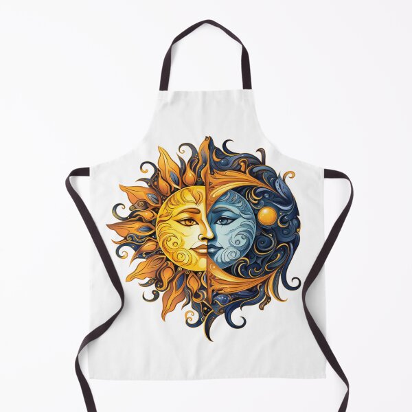 Item preview, Celestial combination image of sun and moon designed and sold by liana campbell.